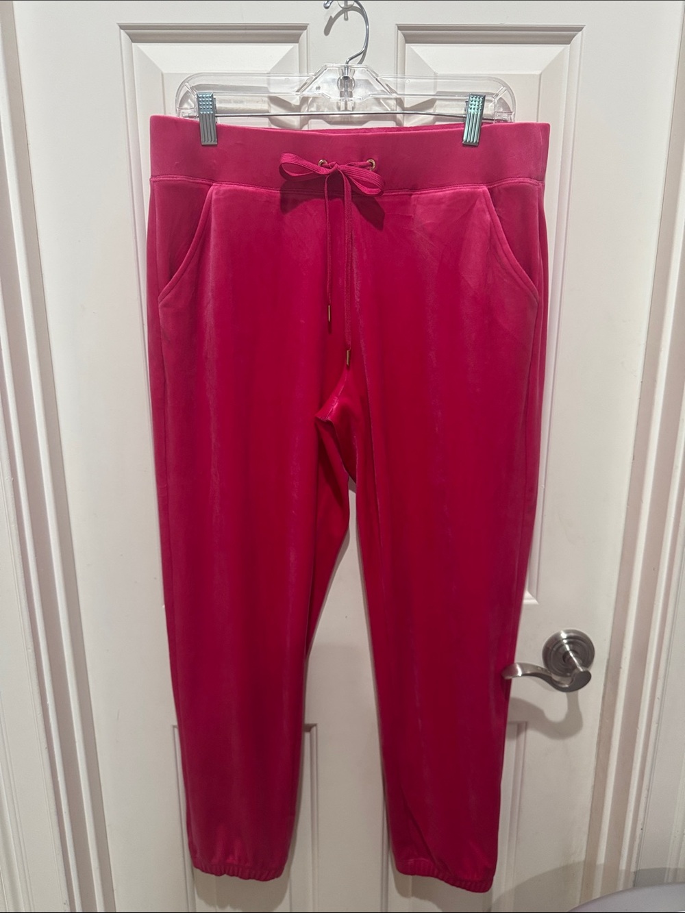 Lilly Pulitzer Hot Pink Velour Hoodie with Drawstring